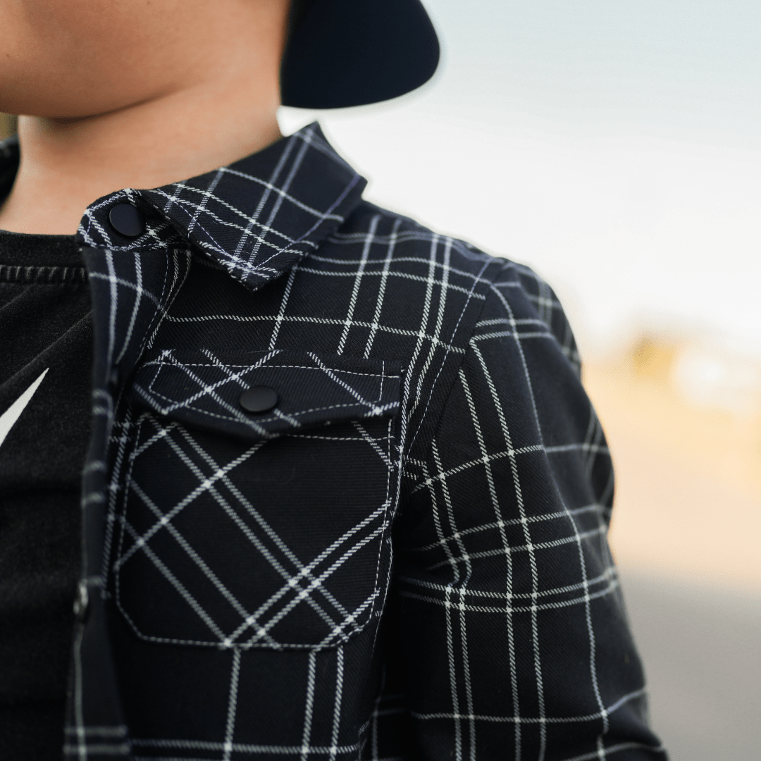 Kids Flip Side Flannel – Soft Snap-Front Shirt