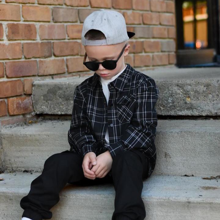 Kids Flip Side Flannel – Soft Snap-Front Shirt