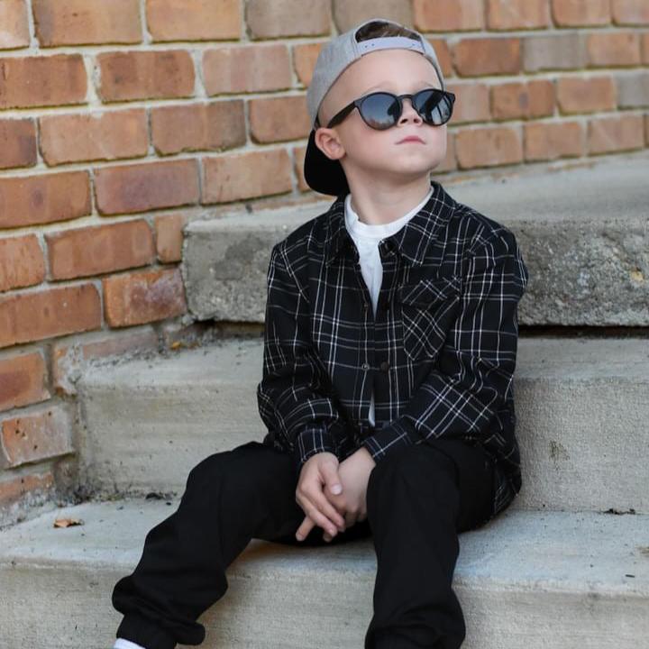 Kids Flip Side Flannel – Soft Snap-Front Shirt