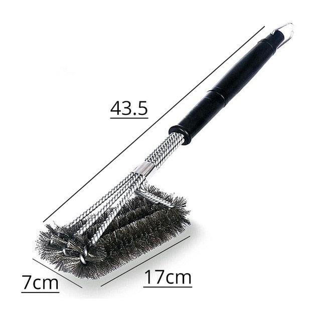 Stainless Steel BBQ Grill Cleaning Brush – Bristle-Free Wire Scrubber