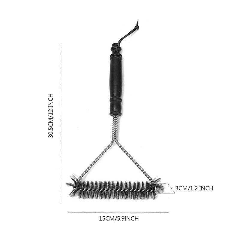 Stainless Steel BBQ Grill Cleaning Brush – Bristle-Free Wire Scrubber