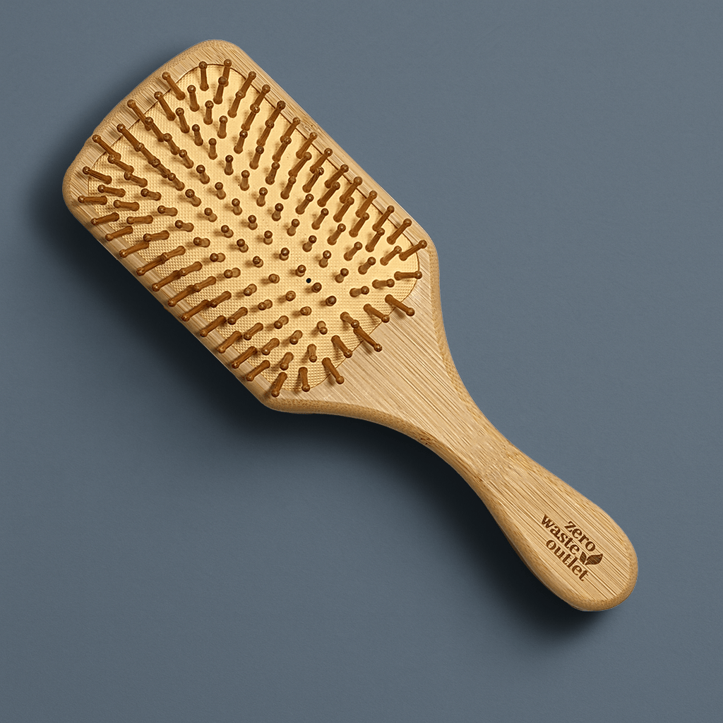Large Bamboo Paddle Hairbrush – Zero-Waste & Anti-Static