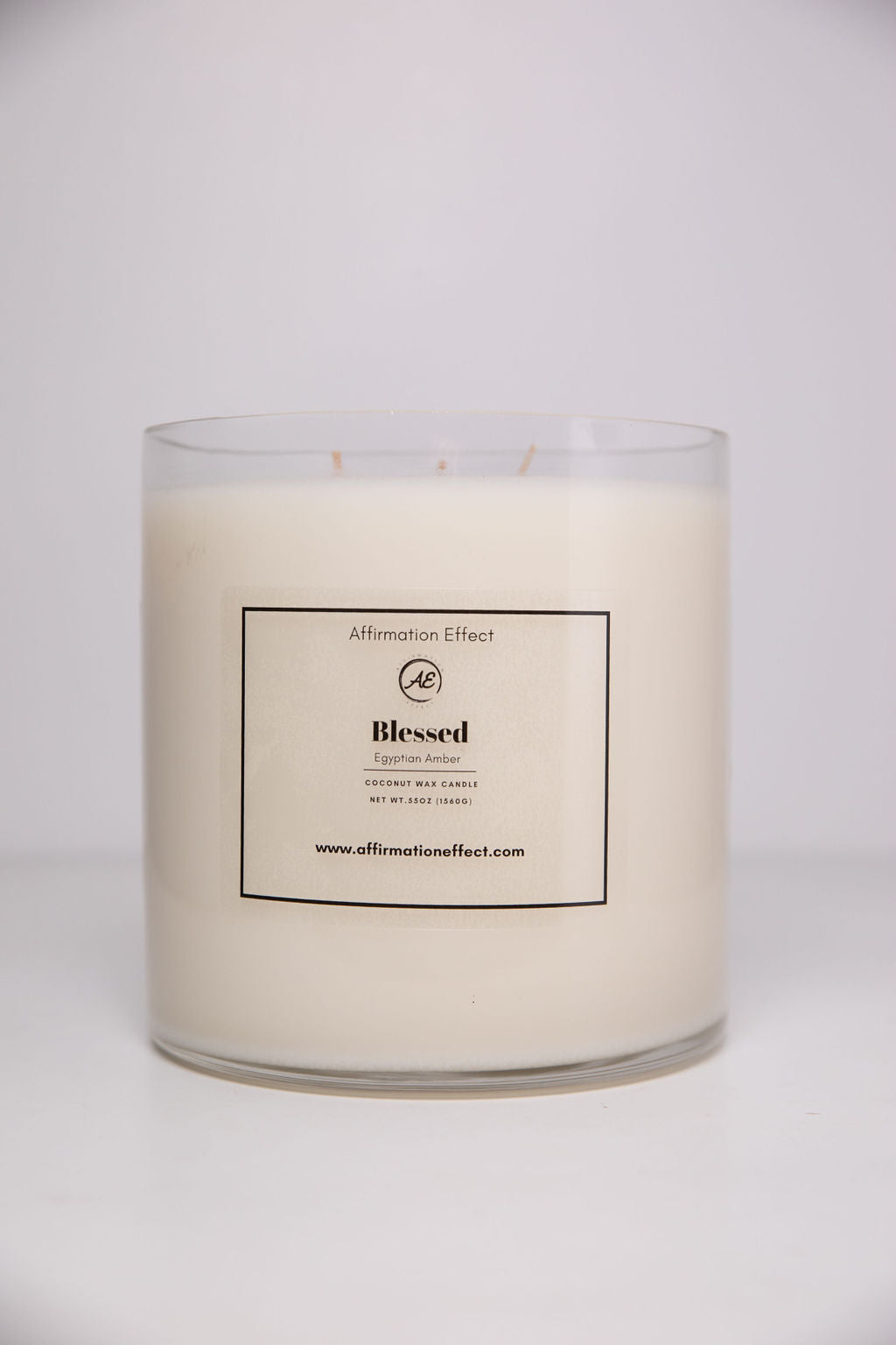 Egyptian Amber "Blessed" Affirmation Candle — 60 oz