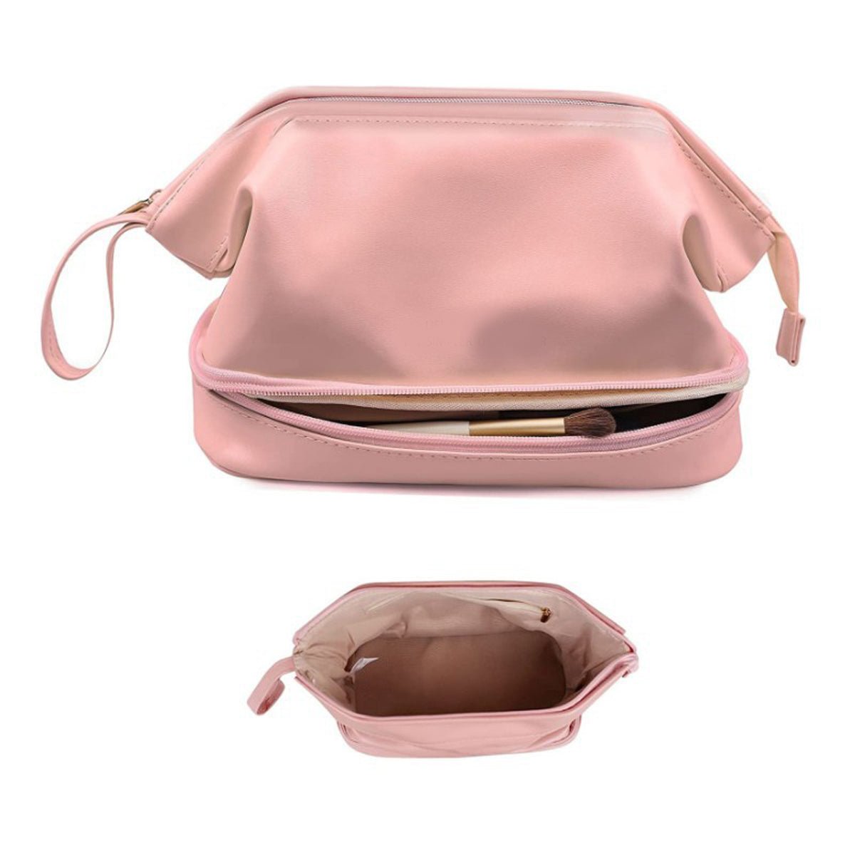Travel Toiletry & Makeup Organizer Bag – PU Leather