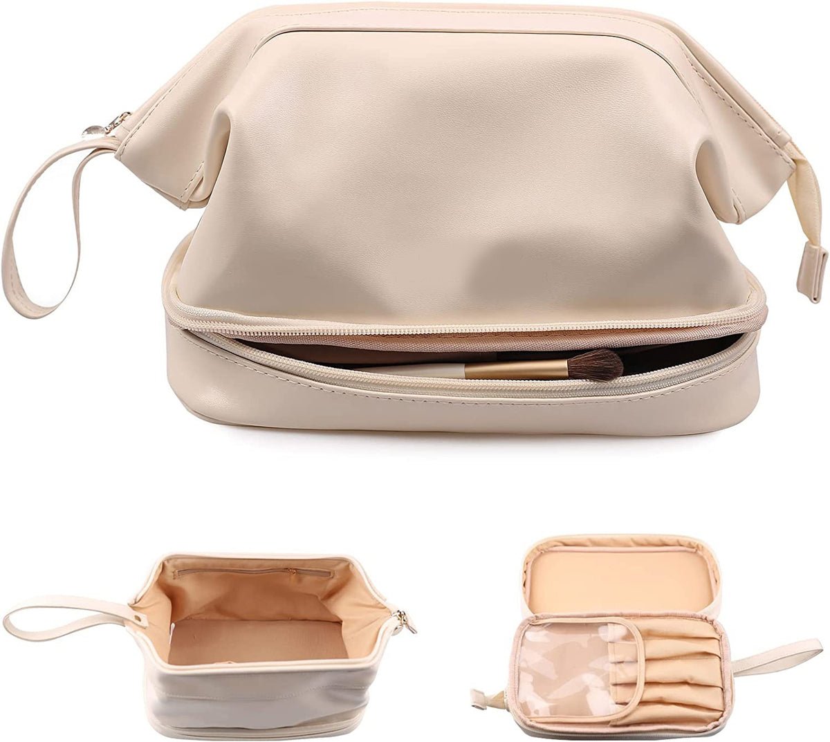 Travel Toiletry & Makeup Organizer Bag – PU Leather