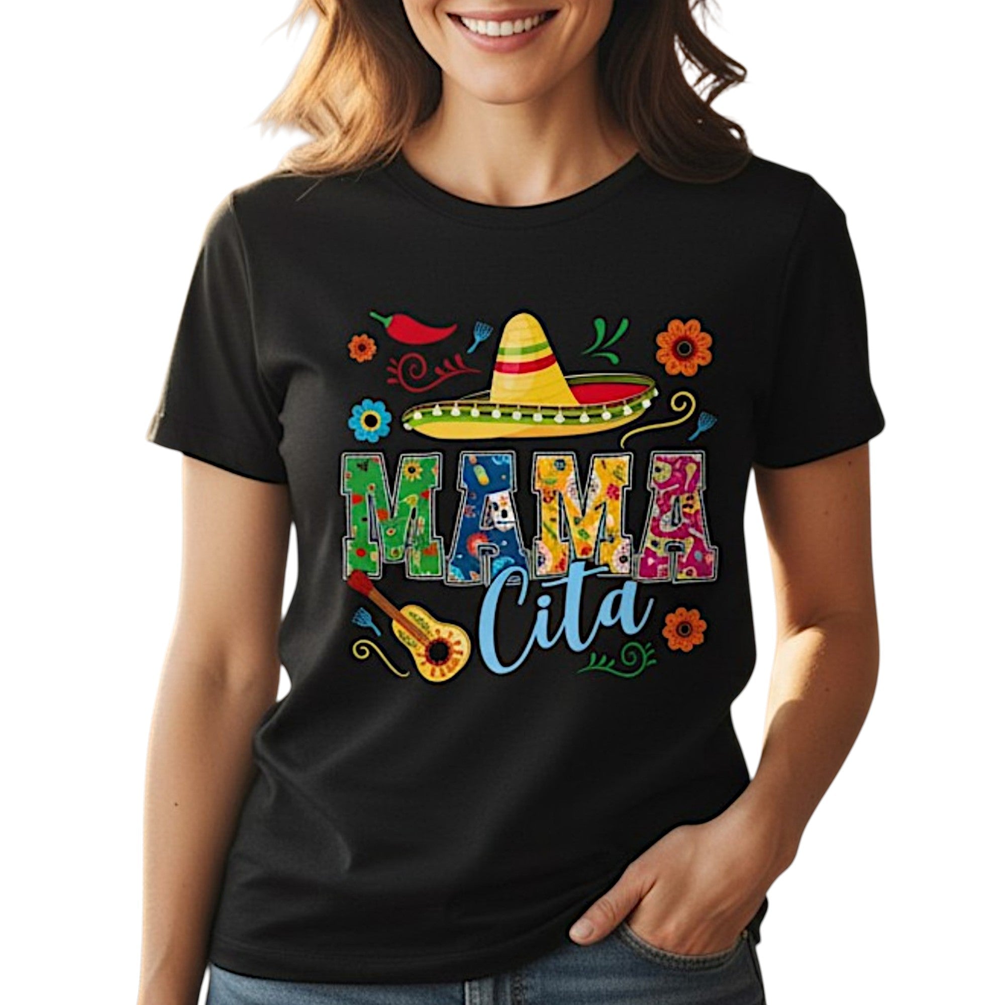 Mamacita Graphic T-Shirt – Festive Fiesta Tee for Women