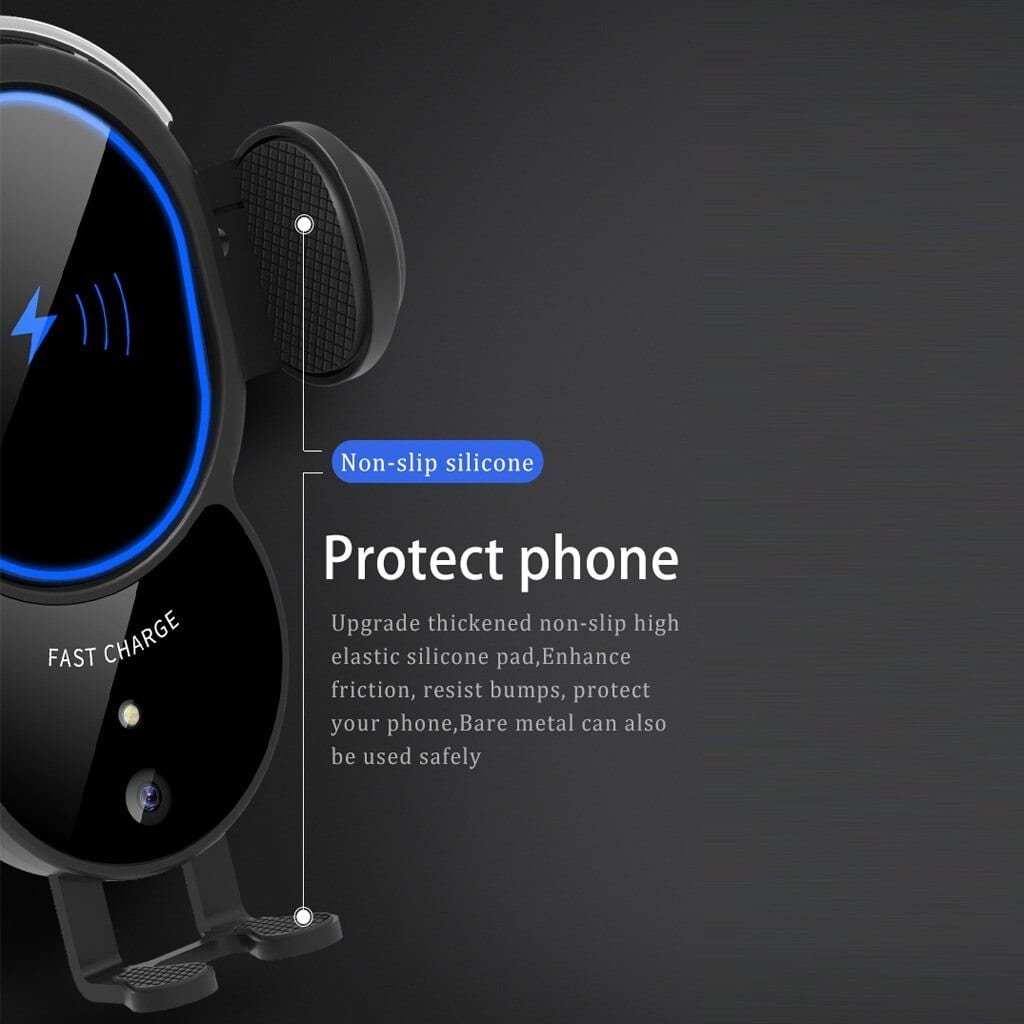 10W Qi Fast Wireless Car Charger | Auto-Sensing Air Vent Mount