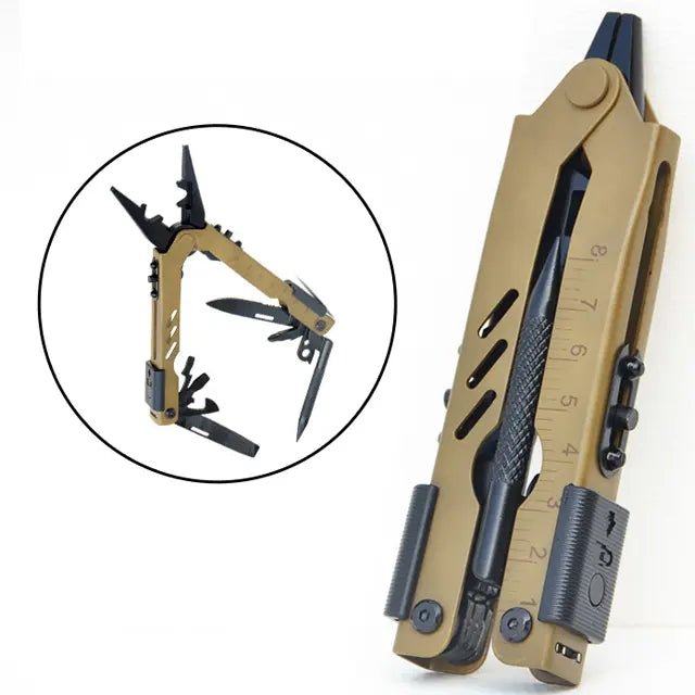 Edelstahl-Multitool Klappzange | Messer, Schraubendreher & mehr