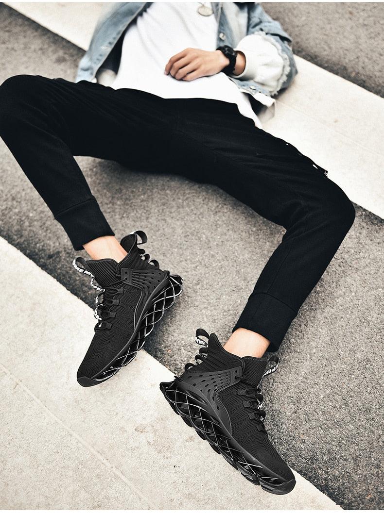 Men's Casual Luxury Mesh Sneakers | Breathable Non-Slip | Running & Walking