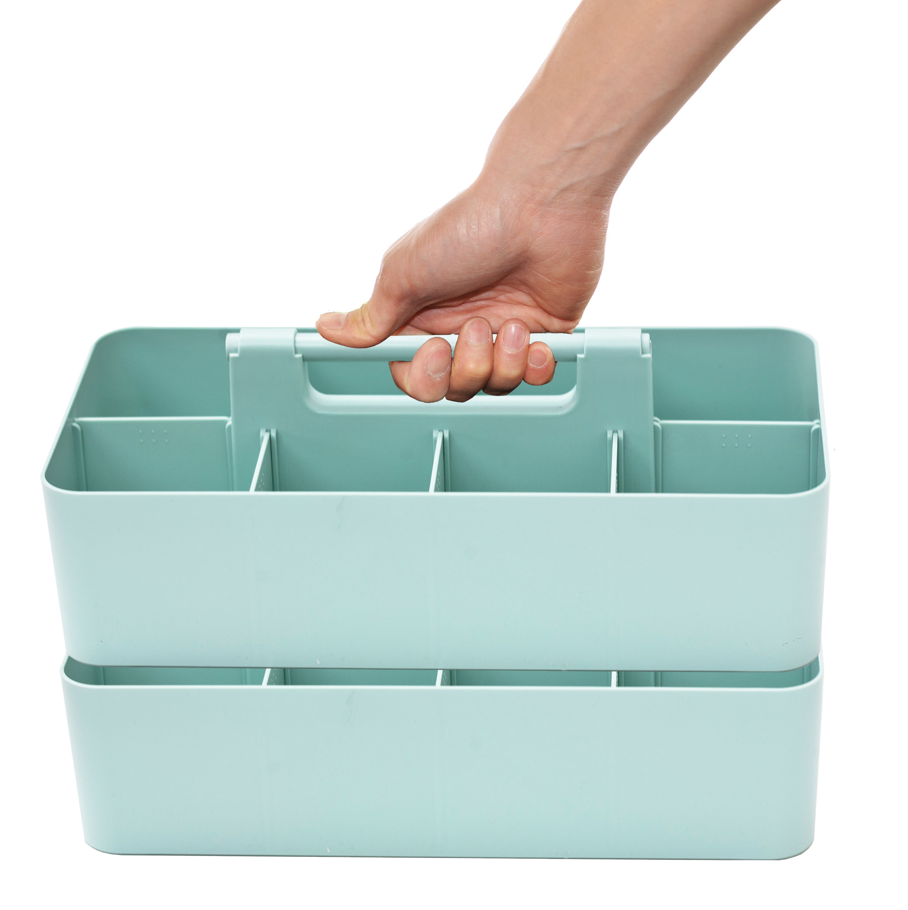 Enjoy Organizer 2-Pack – Portable Caddy with 8 Compartments & DIY Dividers, Made in USA