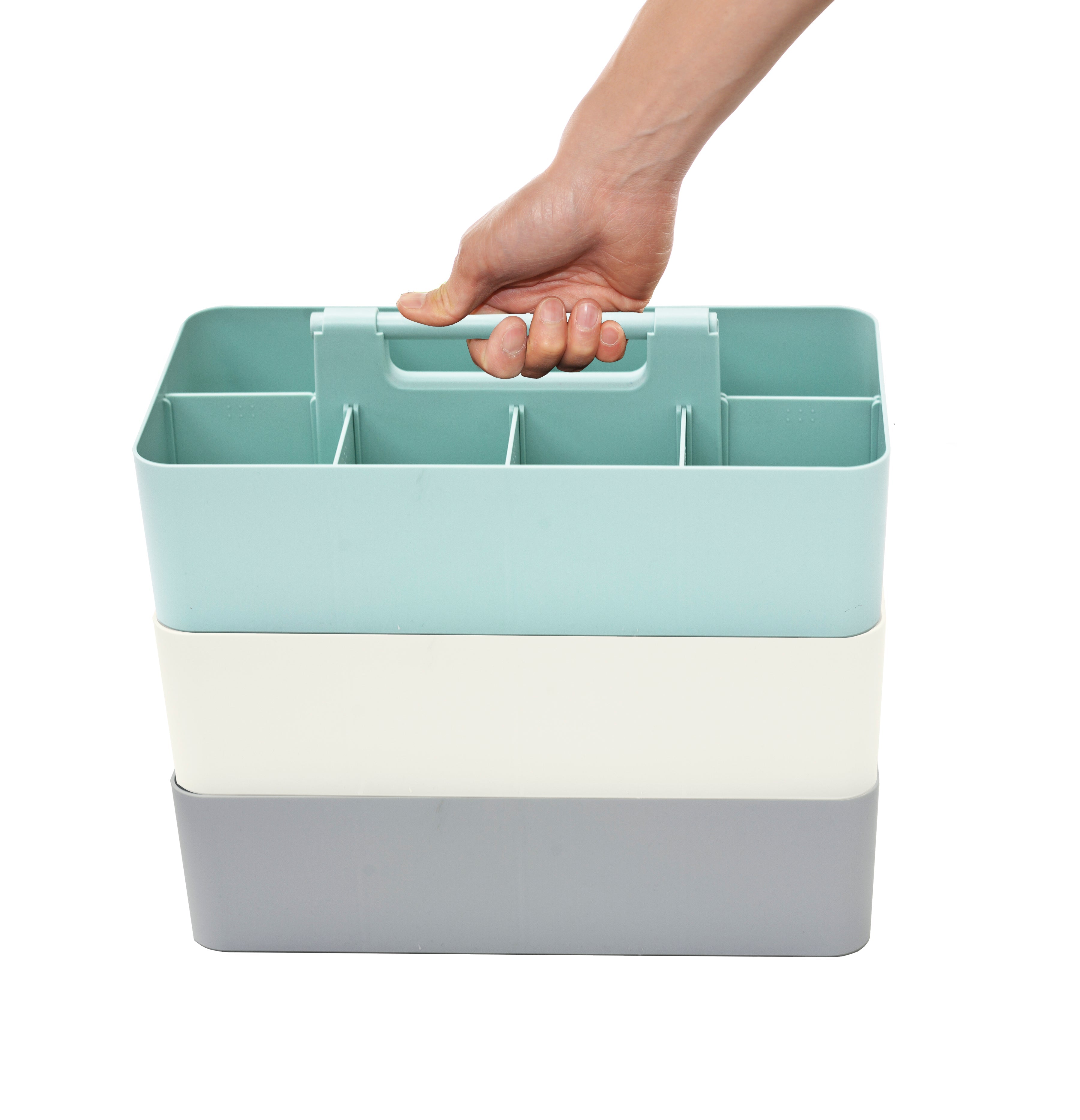 Enjoy Organizer 3-Pack Mix – Portable Caddy with 8 Compartments & DIY Dividers, Made in USA