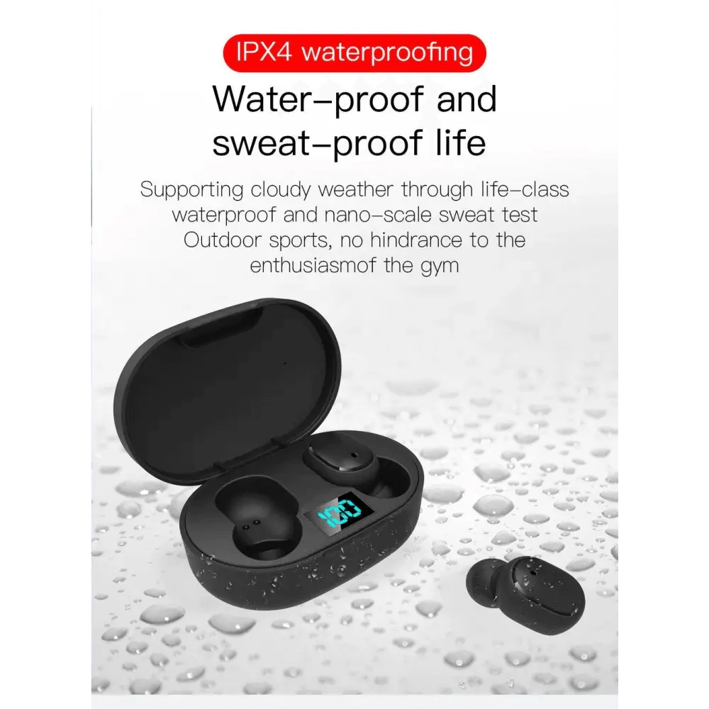 STEVVEX Wireless Earbuds — Bluetooth 5.0, IPX4 Waterproof, Active Noise Cancellation | TWS