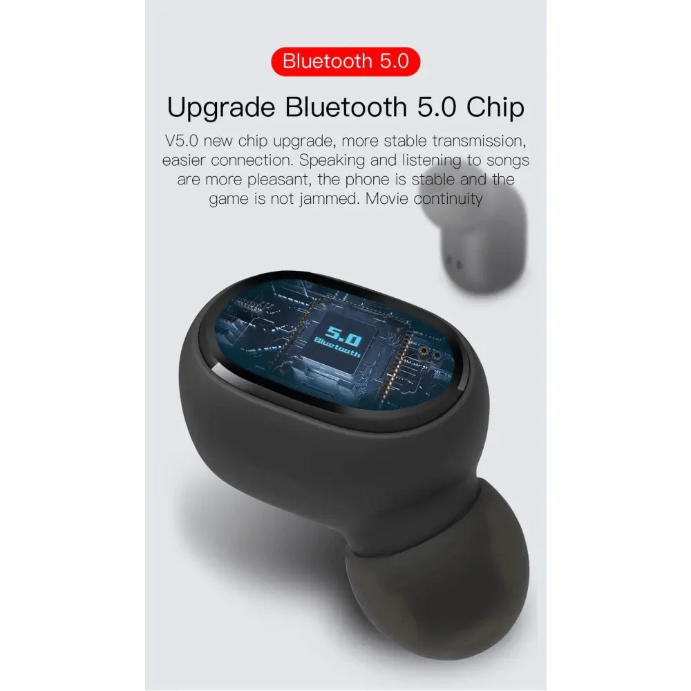 STEVVEX Wireless Earbuds — Bluetooth 5.0, IPX4 Waterproof, Active Noise Cancellation | TWS