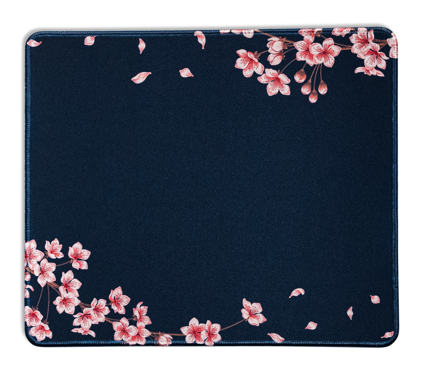 Navy Blossom Desk Mat – Large Floral RGB Gaming & Office Desk Pad