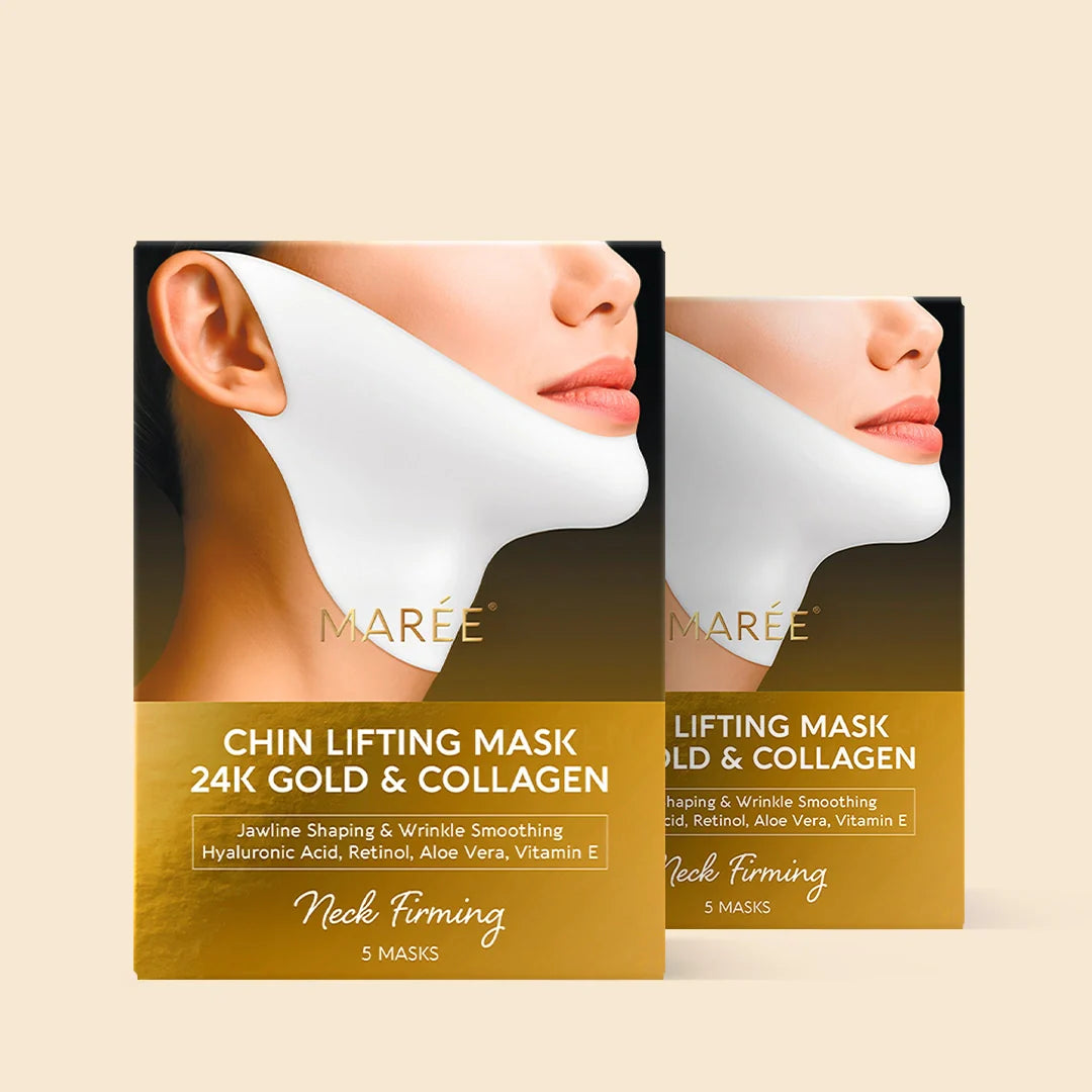 24K Gold V-Line Lifting Mask | Jawline Sculpting, Hydrating & Firming