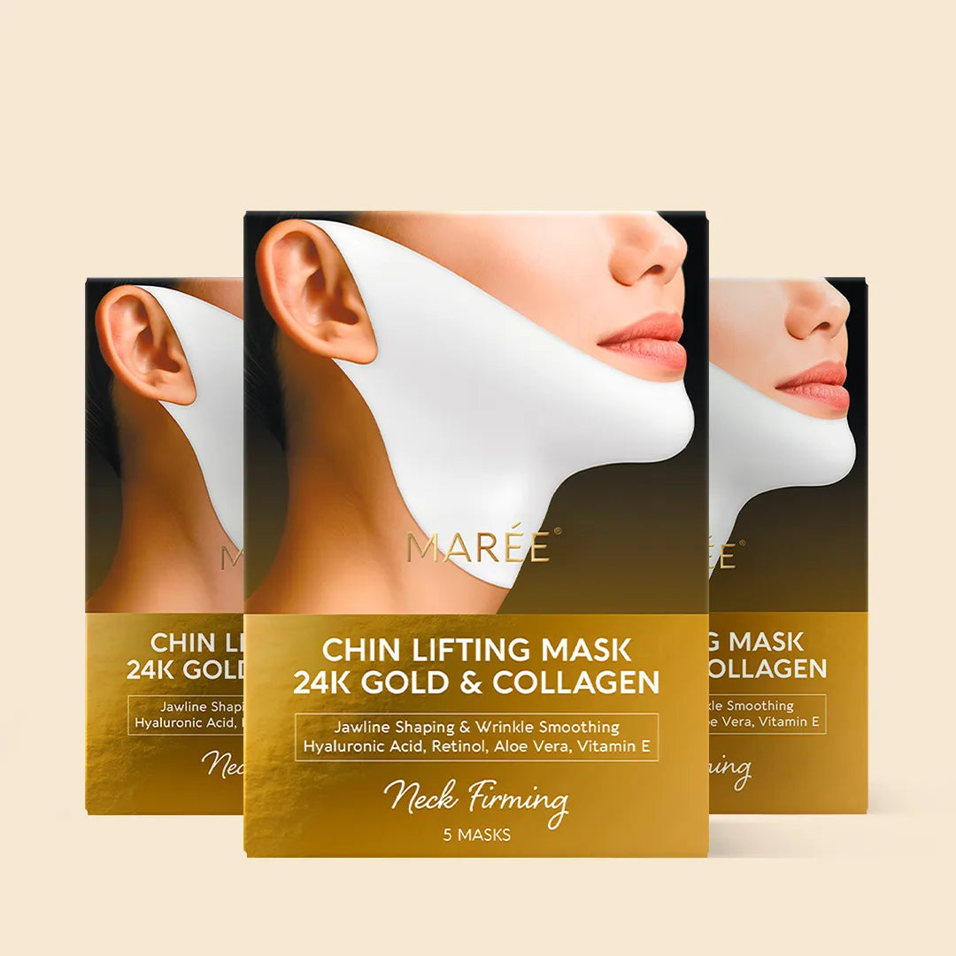 24K Gold V-Line Lifting Mask | Jawline Sculpting, Hydrating & Firming