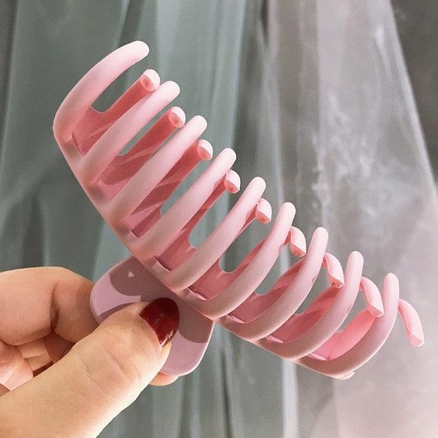 Large Matte Claw Hair Clip | Korean Style Jaw Clip for Women & Girls | 15 Colors