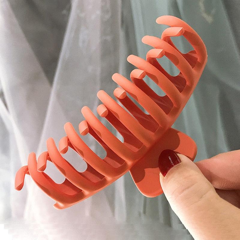 Large Matte Claw Hair Clip | Korean Style Jaw Clip for Women & Girls | 15 Colors