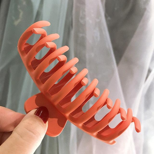 Large Matte Claw Hair Clip | Korean Style Jaw Clip for Women & Girls | 15 Colors