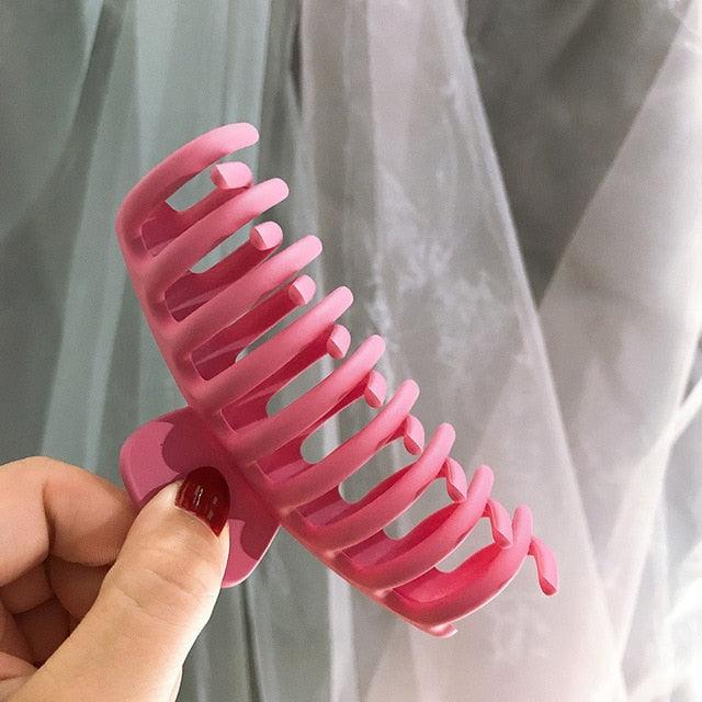 Large Matte Claw Hair Clip | Korean Style Jaw Clip for Women & Girls | 15 Colors