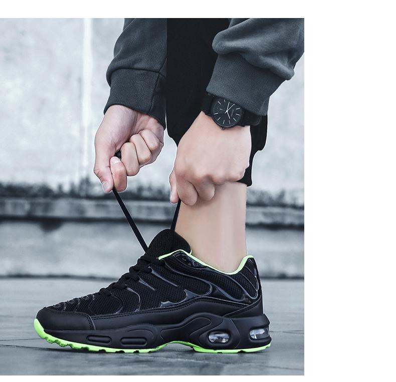 Men's Air Cushion Running Sneakers | Breathable Mesh | Lightweight Athletic Shoes