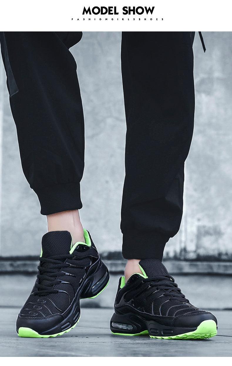 Men's Air Cushion Running Sneakers | Breathable Mesh | Lightweight Athletic Shoes