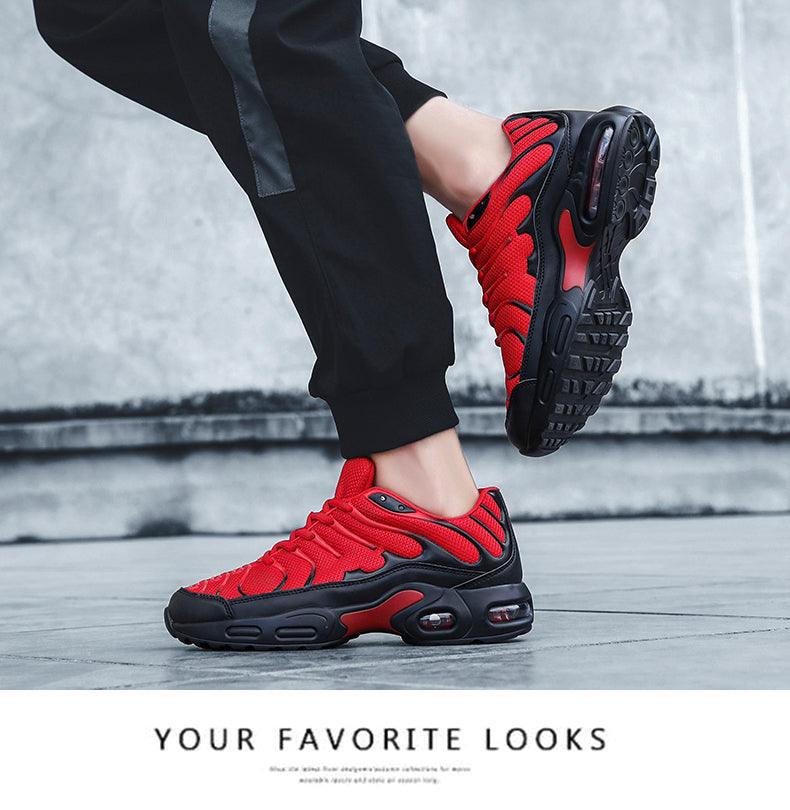 Men's Air Cushion Running Sneakers | Breathable Mesh | Lightweight Athletic Shoes