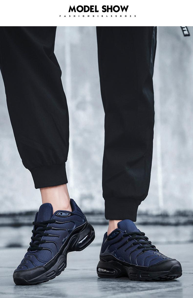 Men's Air Cushion Running Sneakers | Breathable Mesh | Lightweight Athletic Shoes