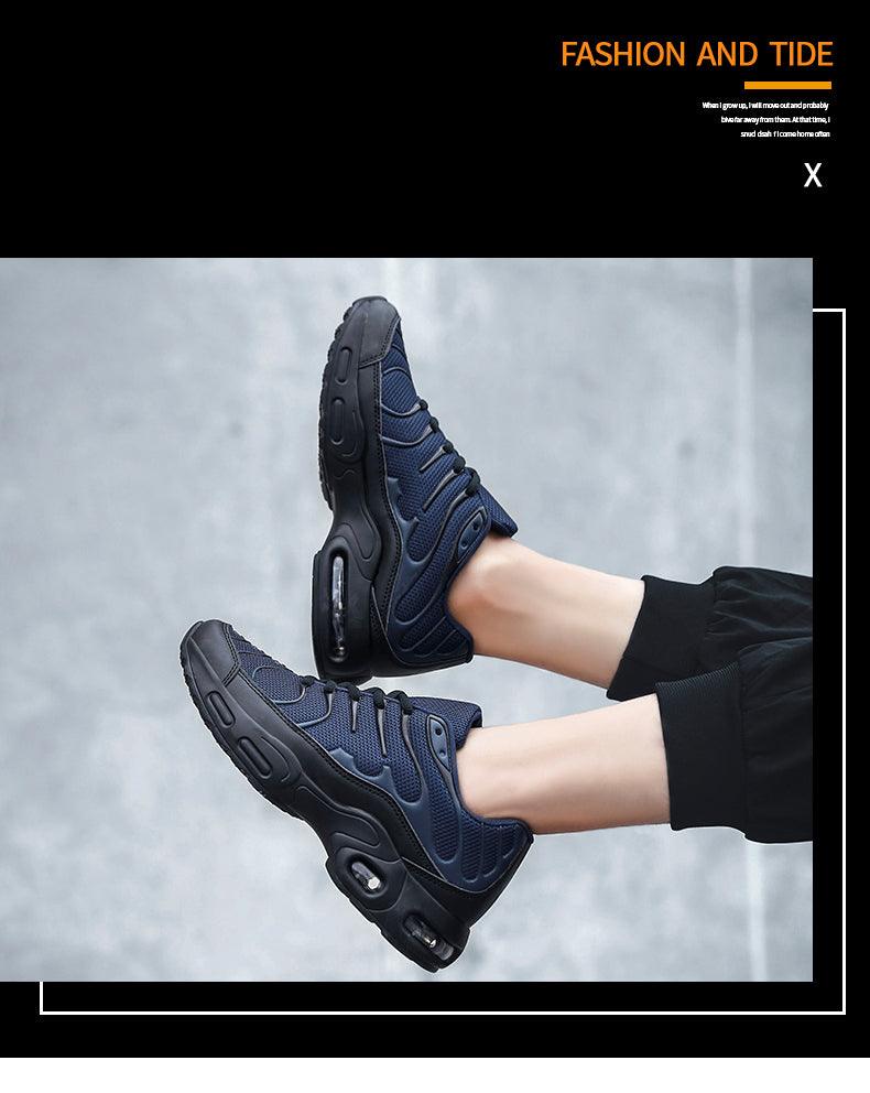 Men's Air Cushion Running Sneakers | Breathable Mesh | Lightweight Athletic Shoes