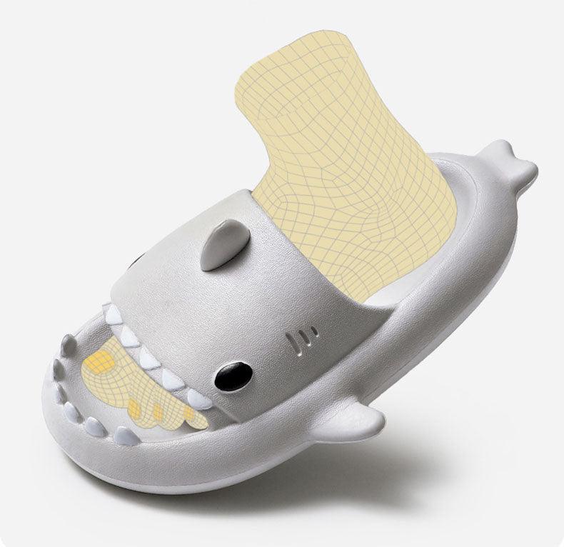 Kids Shark Slide Sandals | Lightweight Non-Slip Beach & Pool Slippers
