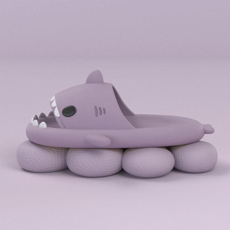 Kids Shark Slide Sandals | Lightweight Non-Slip Beach & Pool Slippers