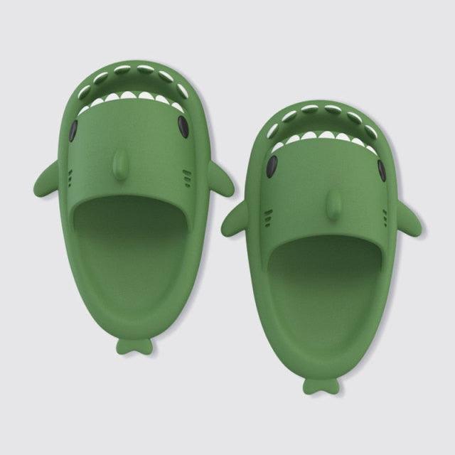 Kids Shark Slide Sandals | Lightweight Non-Slip Beach & Pool Slippers