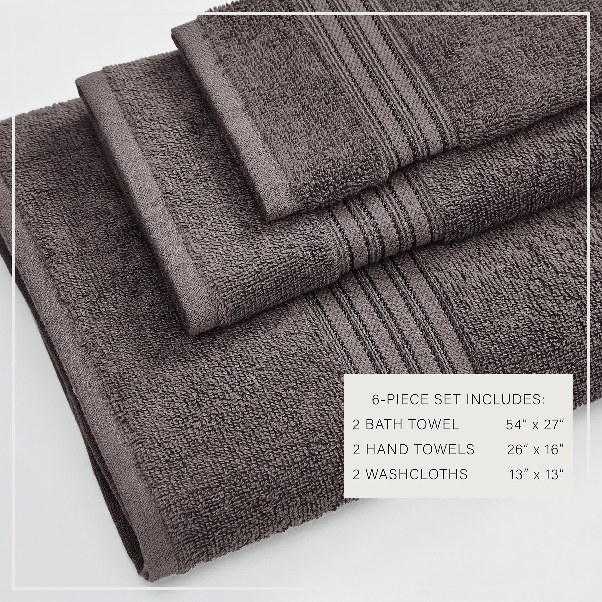 Feather Spun Cotton Bath Towels — Soft, Quick-Dry & Lightweight | Classic Bordered Style