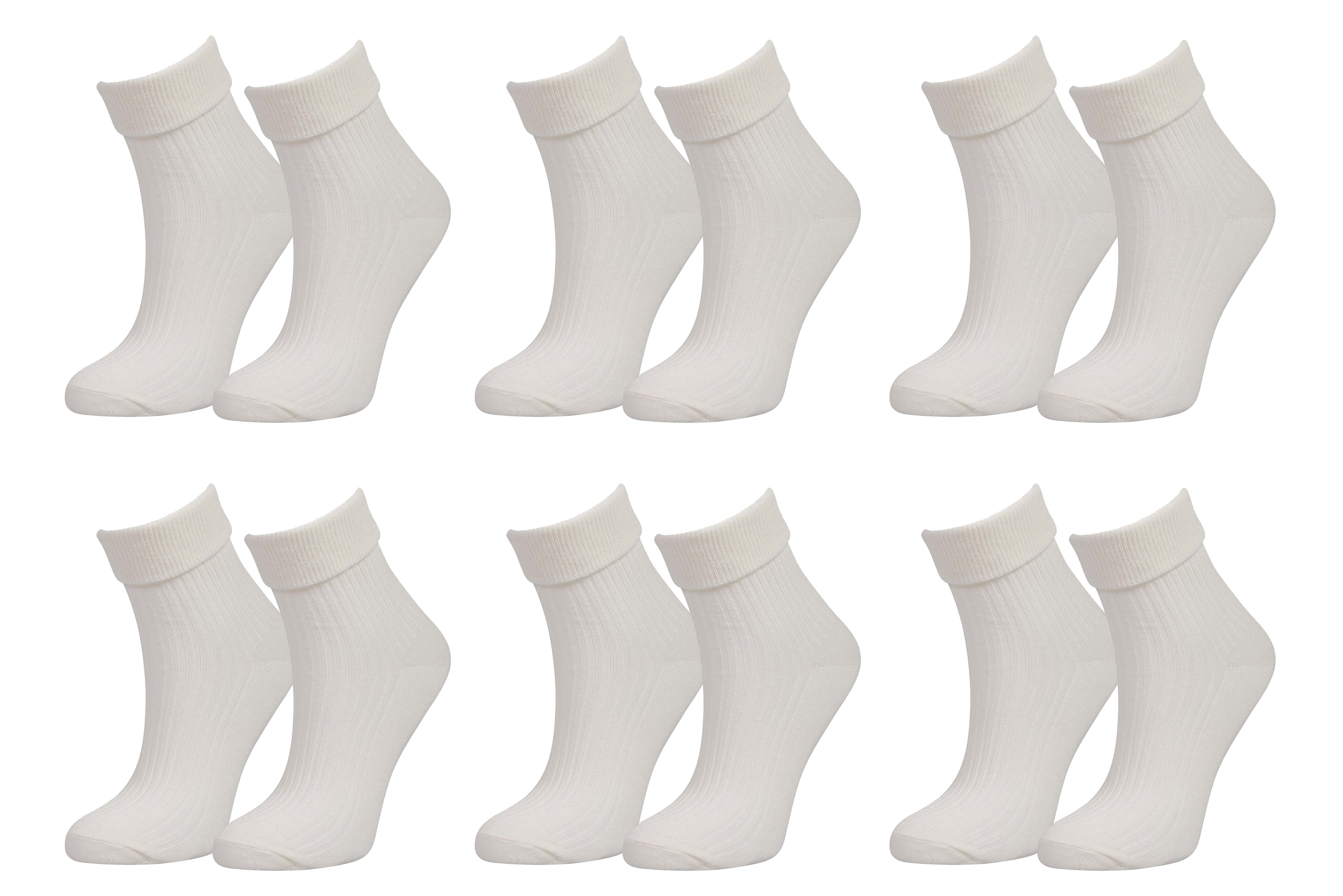 tittimitti Women’s 98% Organic Cotton Crew Socks 6-Pack – Breathable Everyday Comfort Socks