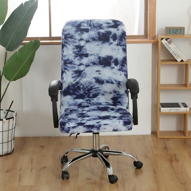 Stretch Office Chair Cover – Removable Jacquard Slipcover for Gaming & Desk Chairs