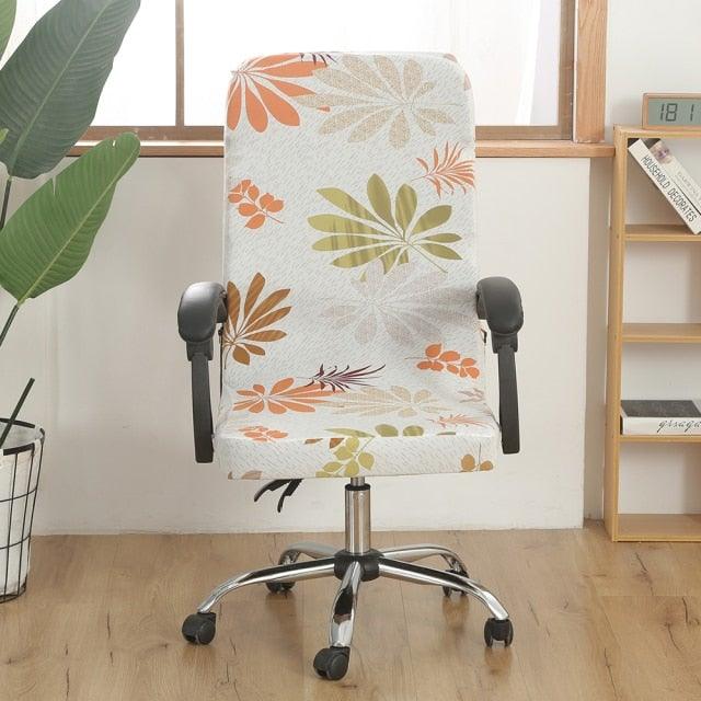 Stretch Office Chair Cover – Removable Jacquard Slipcover for Gaming & Desk Chairs