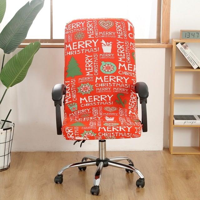 Stretch Office Chair Cover – Removable Jacquard Slipcover for Gaming & Desk Chairs