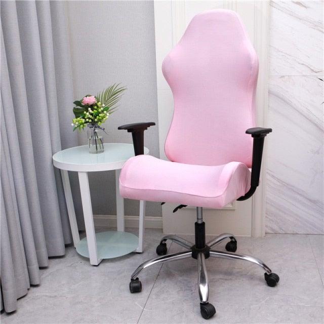 Stretch Office Chair Cover with Zipper – Printed Spandex Slipcover for Gaming & Desk Chairs
