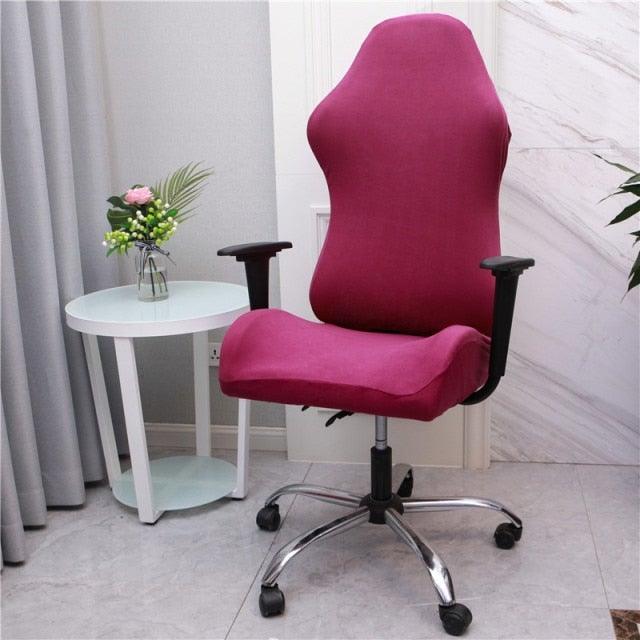 Stretch Office Chair Cover with Zipper – Printed Spandex Slipcover for Gaming & Desk Chairs