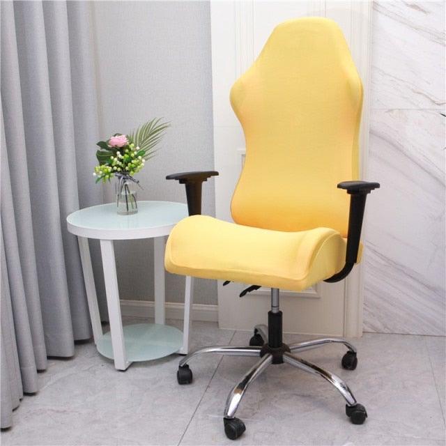 Stretch Office Chair Cover with Zipper – Printed Spandex Slipcover for Gaming & Desk Chairs
