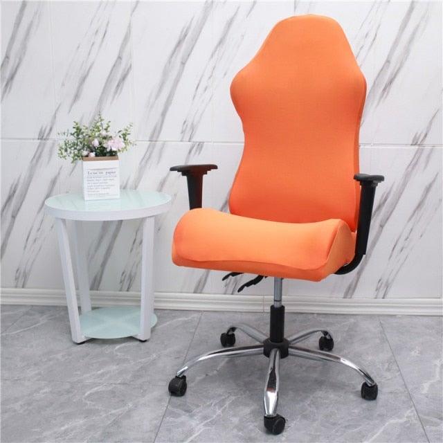 Stretch Office Chair Cover with Zipper – Printed Spandex Slipcover for Gaming & Desk Chairs