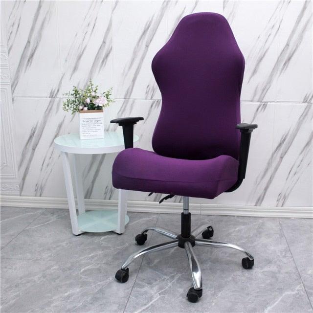 Stretch Office Chair Cover with Zipper – Printed Spandex Slipcover for Gaming & Desk Chairs