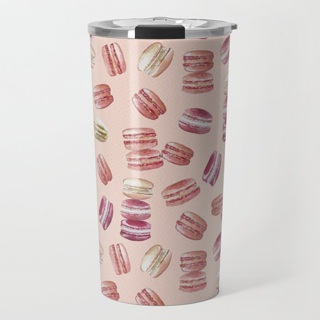 Makronen Reisebecher | 590ml Doppelwandiger Vakuumisolierter Edelstahl