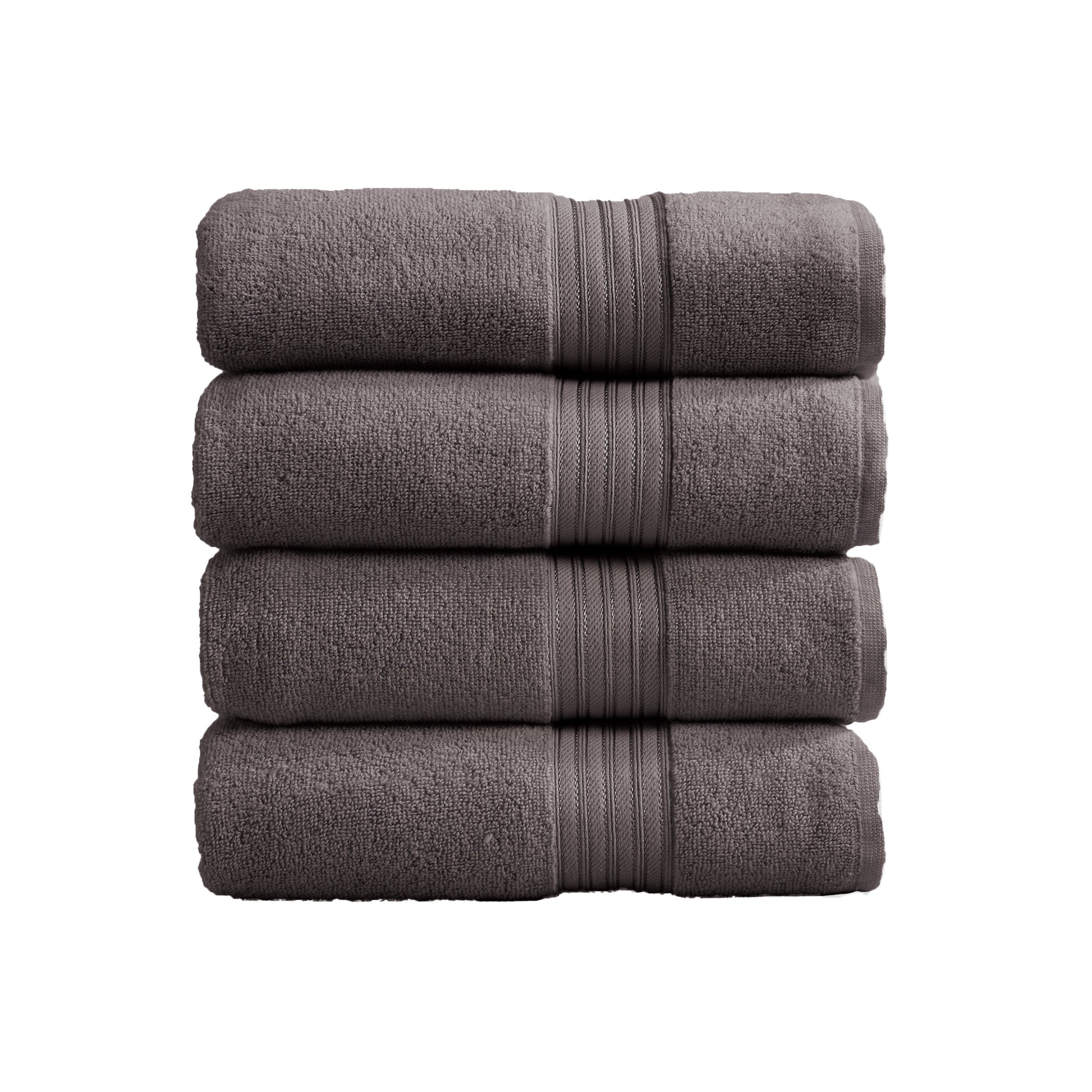 Feather Spun Cotton Bath Towels — Soft, Quick-Dry & Lightweight | Classic Bordered Style