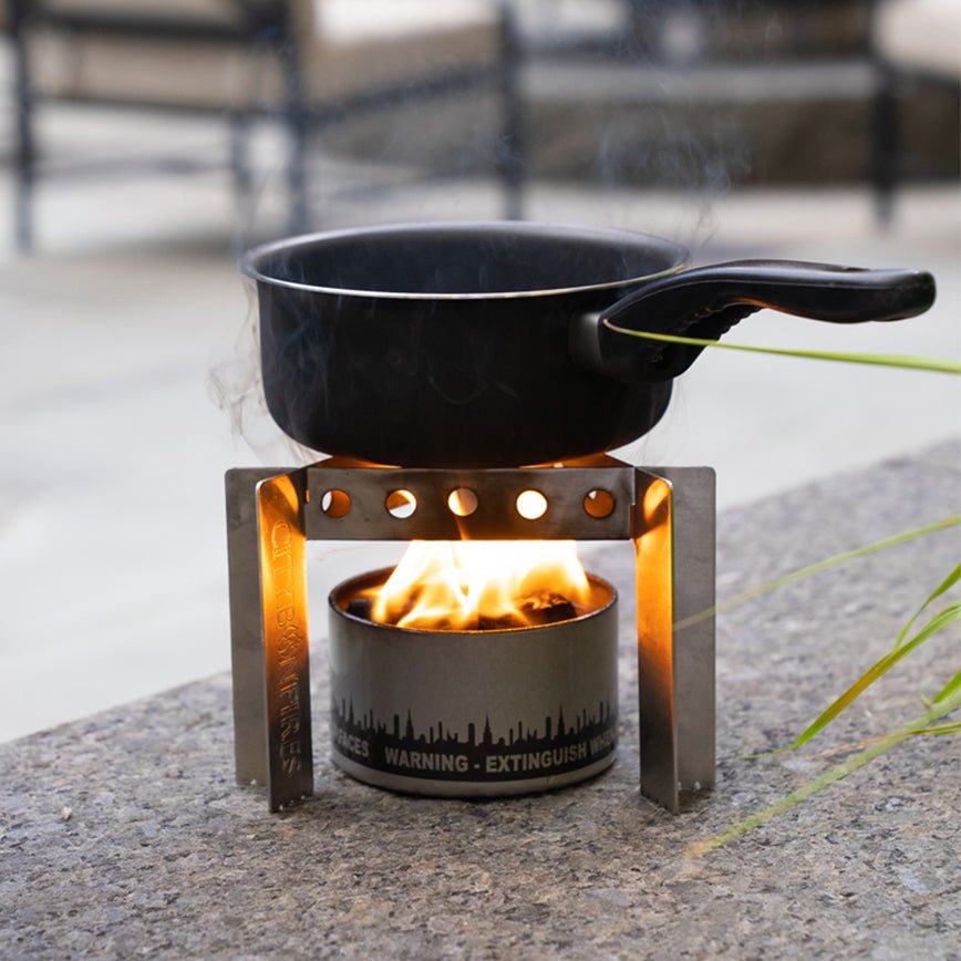 Collapsible Camp Stove, Cooker & Trivet – Made in USA