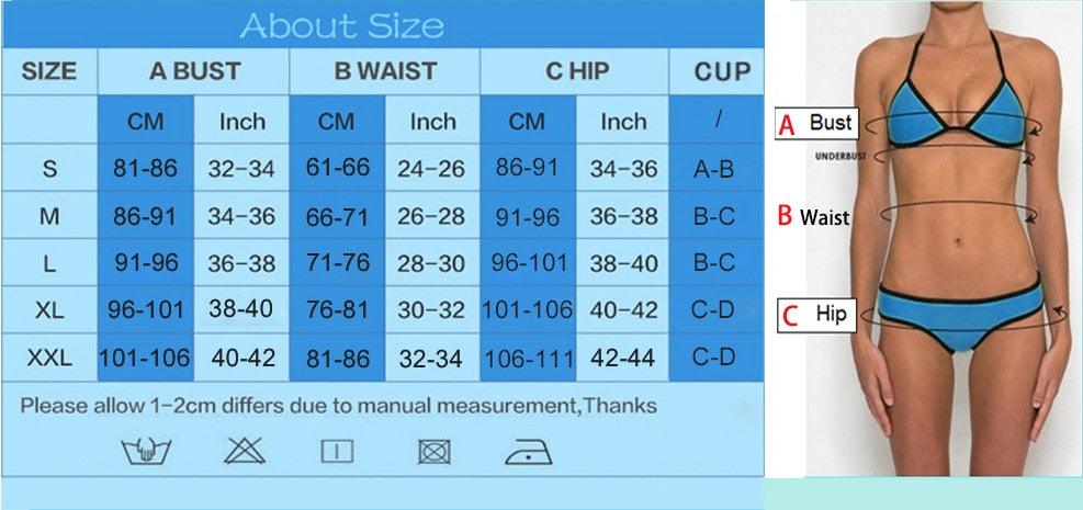 Women's High-Waist Bikini Set — Push-Up Top, Boy Shorts | 21 Colors | S–XXL