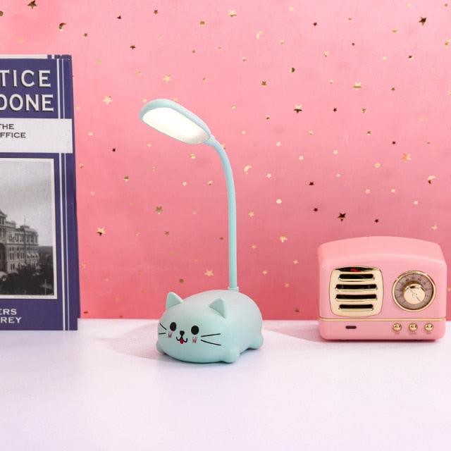 Cute Animal LED Desk Lamp for Kids — Flexible Gooseneck Bedside & Study Light