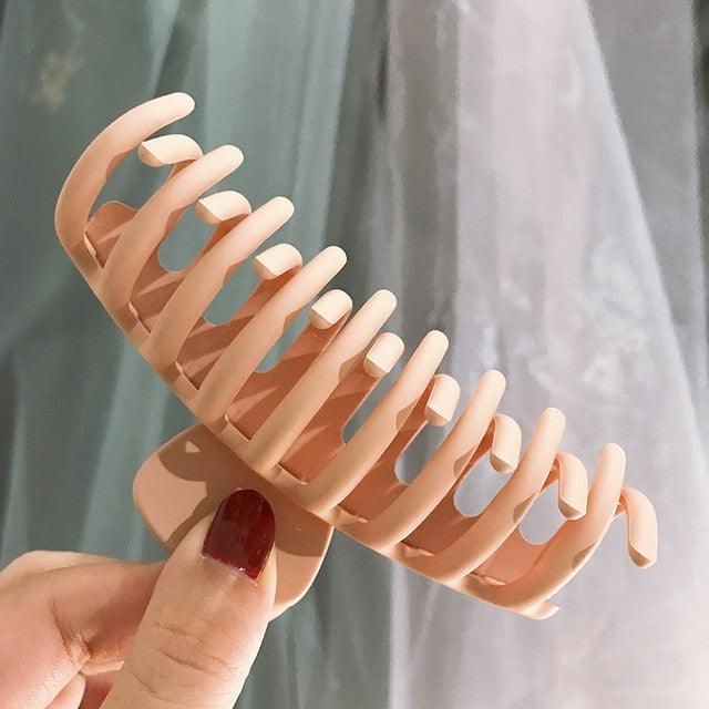 Large Matte Claw Hair Clip | Korean Style Jaw Clip for Women & Girls | 15 Colors