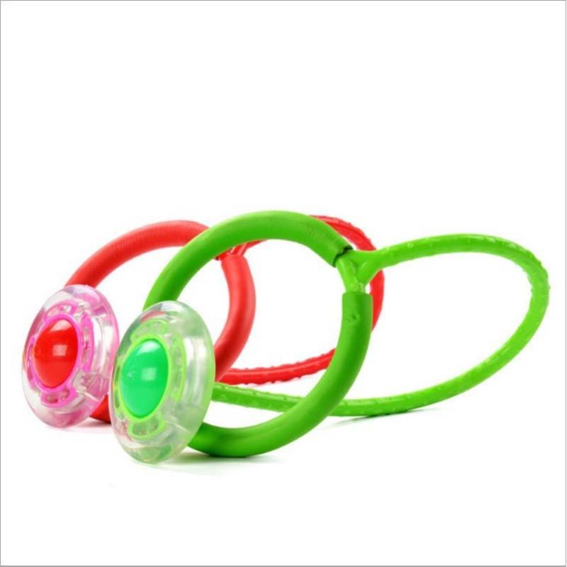 Colorful rubber bands on a white background