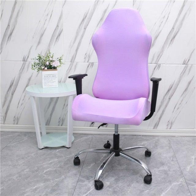 Stretch Office Chair Cover with Zipper – Printed Spandex Slipcover for Gaming & Desk Chairs
